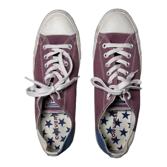 red white and blue converse